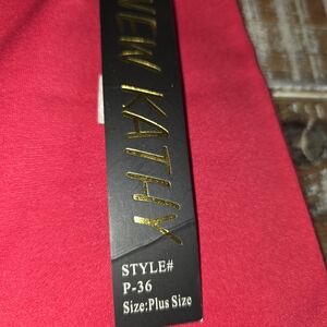 NWT New Kathy Plus Red Legginngs XL Activewear